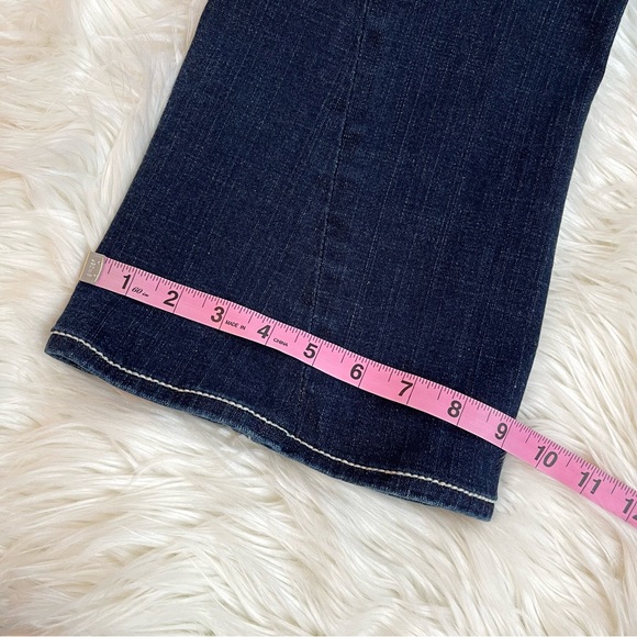 True Religion Joey Big T Dark Wash Flared Boot Cut Jeans - Picture 11 of 16